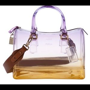 Furla Jelly Candy Bag in sunset (purple and gold ombré)